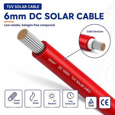 6mm DC solcellekabel